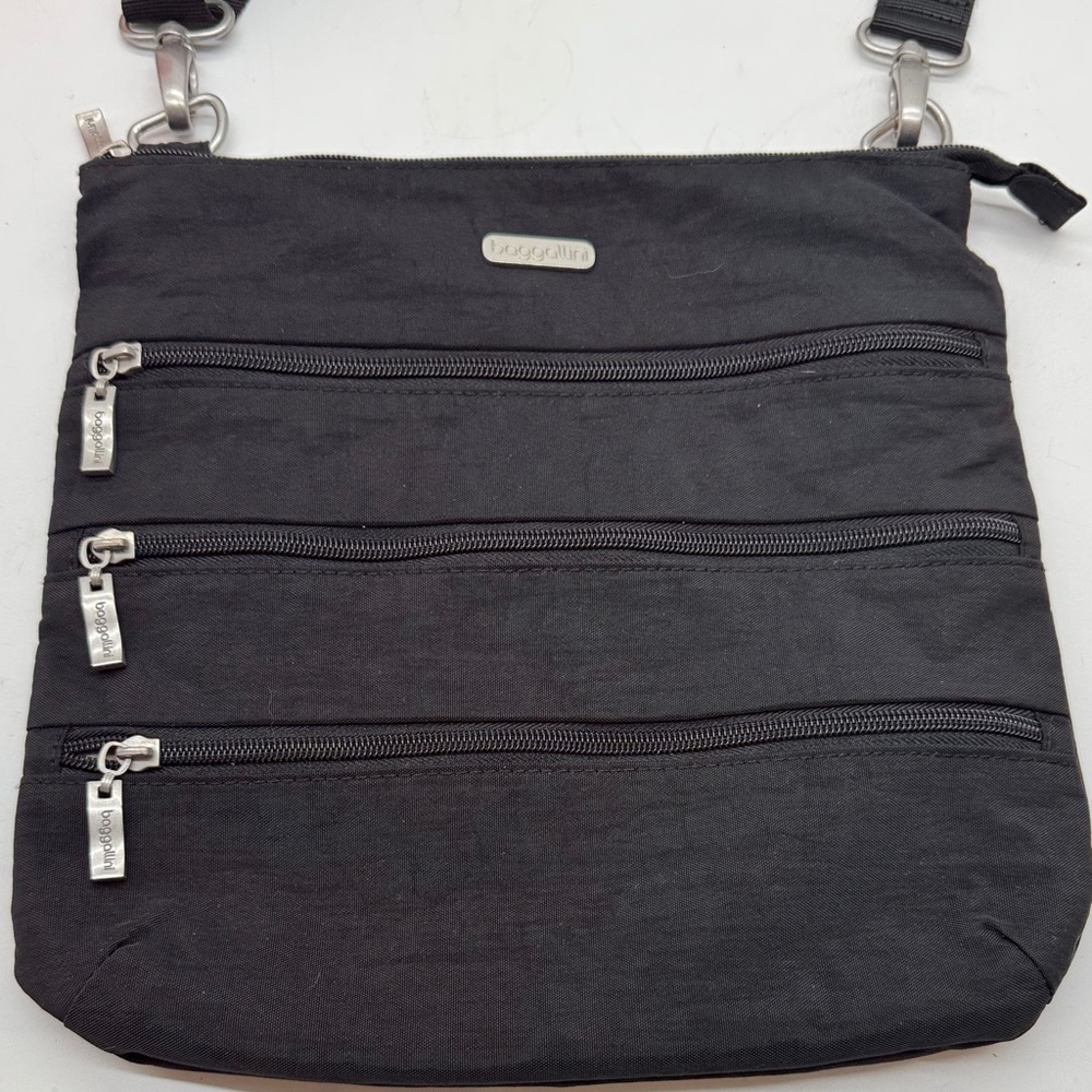 Baggallini Black Nylon Crossbody Bag NYB8524K - Picture 3 of 14